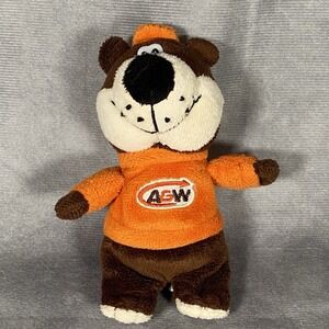 Vintage A&W Root Beer Plush Rooty the Teddy Bear 6" Stuffed Animal Toy Soda